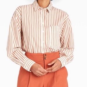 Women's Striped Button Down Shirt